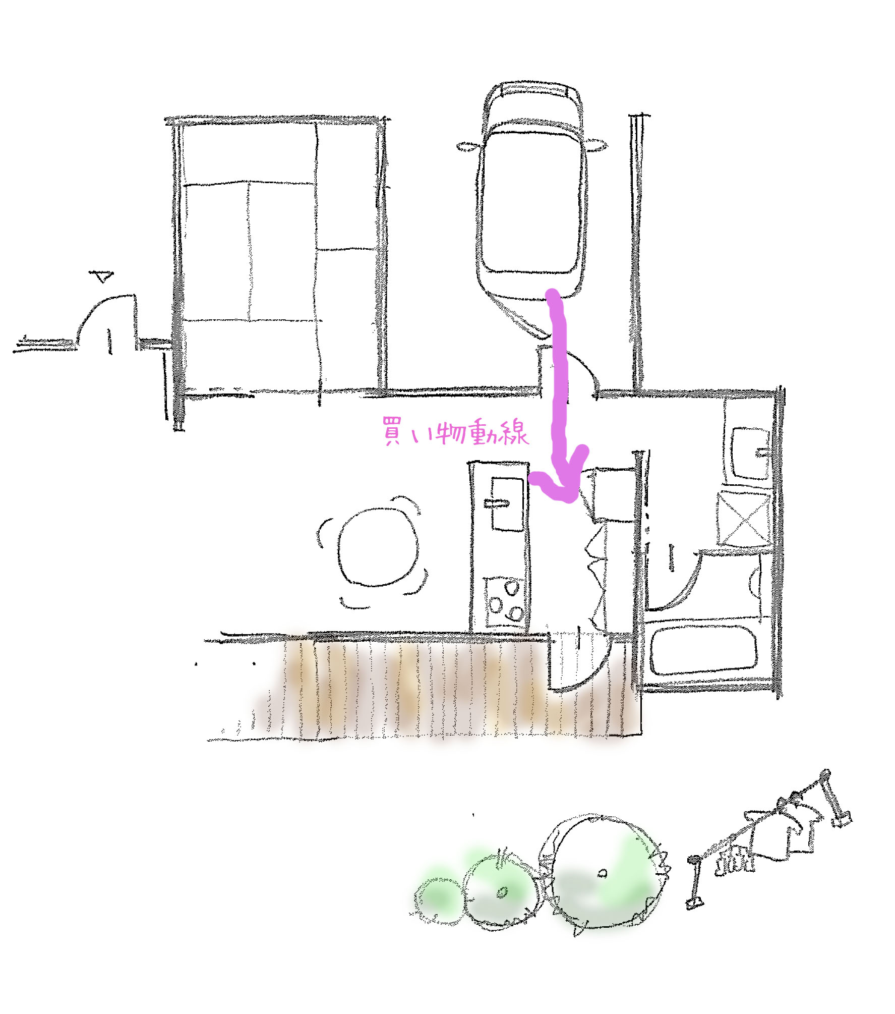 家事動線イラスト02