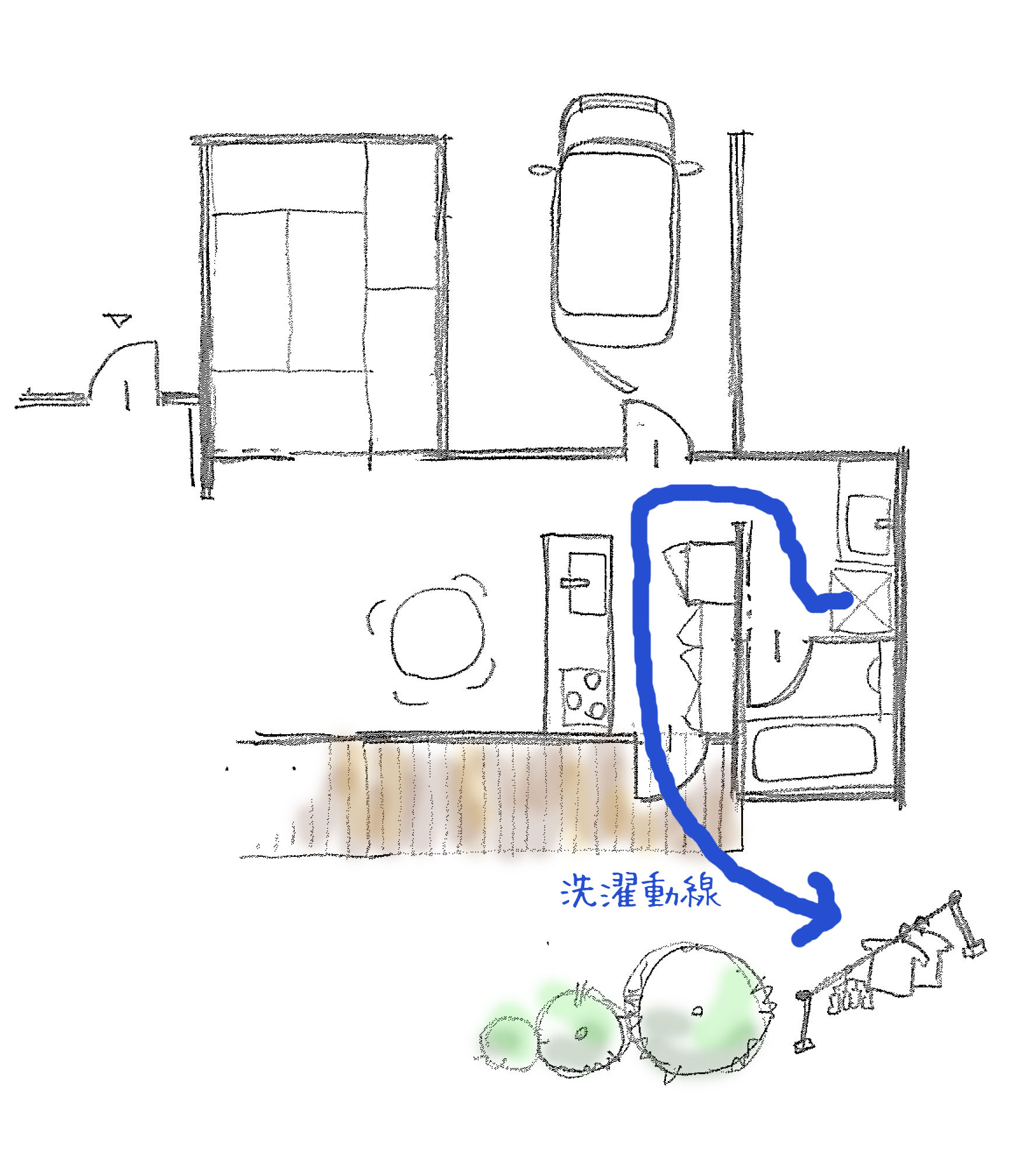 家事動線イラスト03