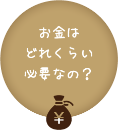 お金はどれくらい必要なの？