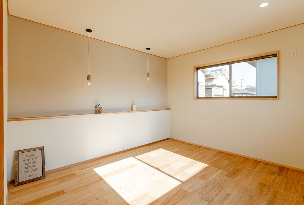 寝室は飾り棚を設けました。壁一面は色を変えてアクセントウォールに 住宅再生をもっと見るならコチラ↓https://reform-core.net/