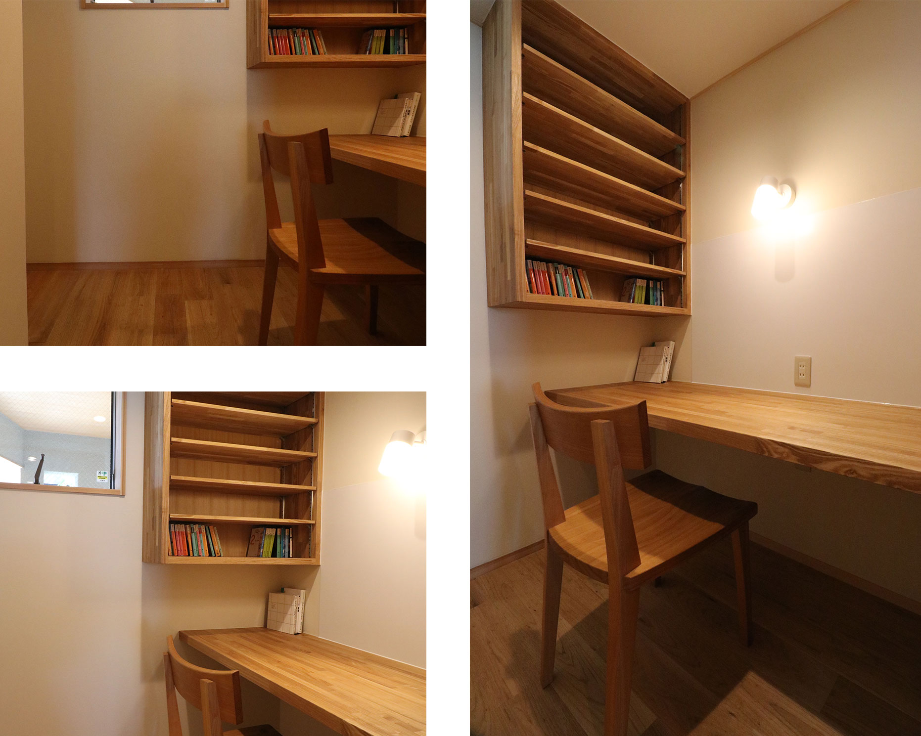 ご主人のお仕事部屋。収納も充実したゆったりとしたスペースです。
