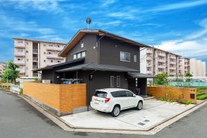大きな敷地に家事動線を考えたOMXのお家