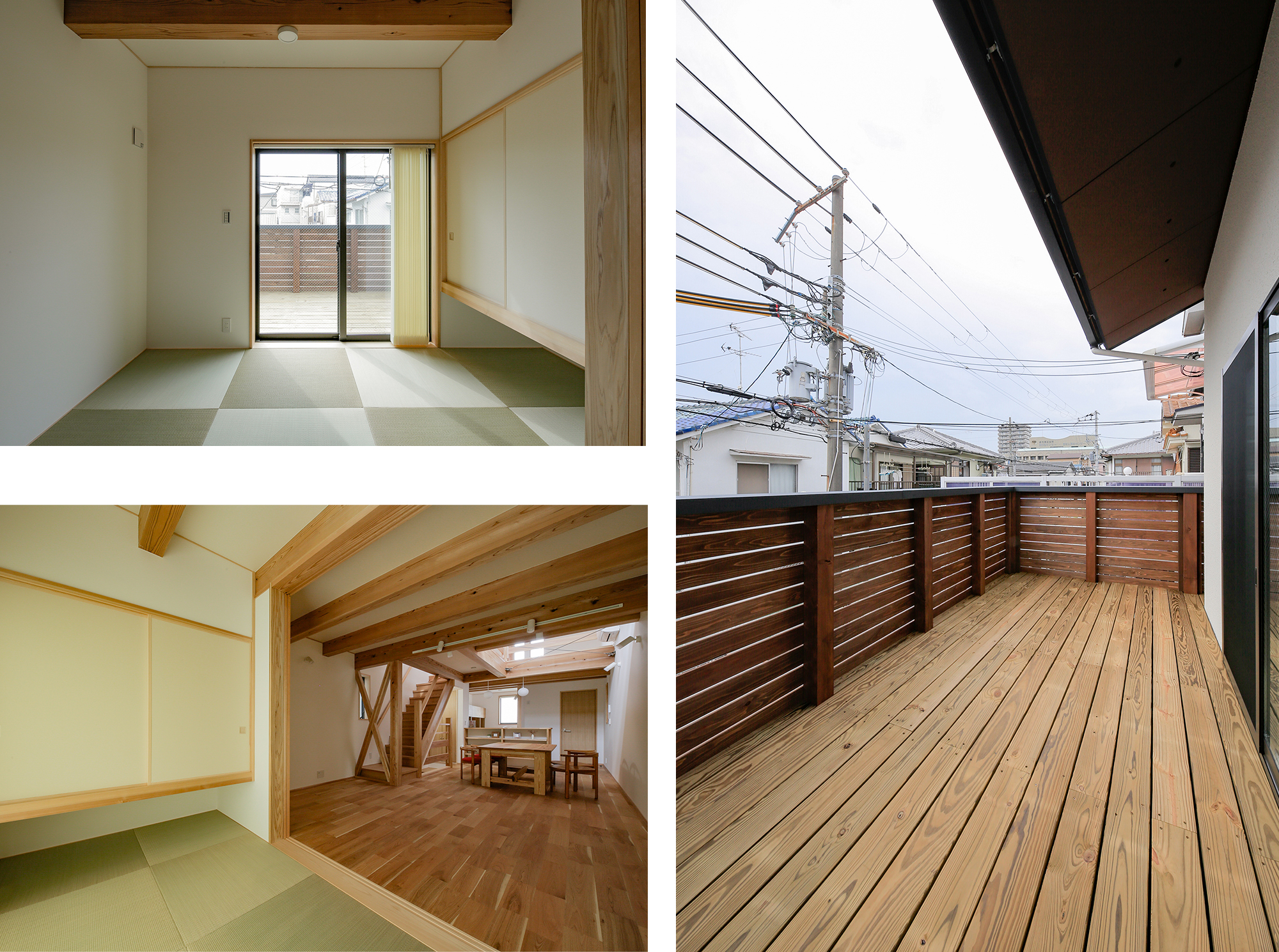 あると落ち着く3畳のタタミコーナー。外の景色もみれるくつろぎの空間。
