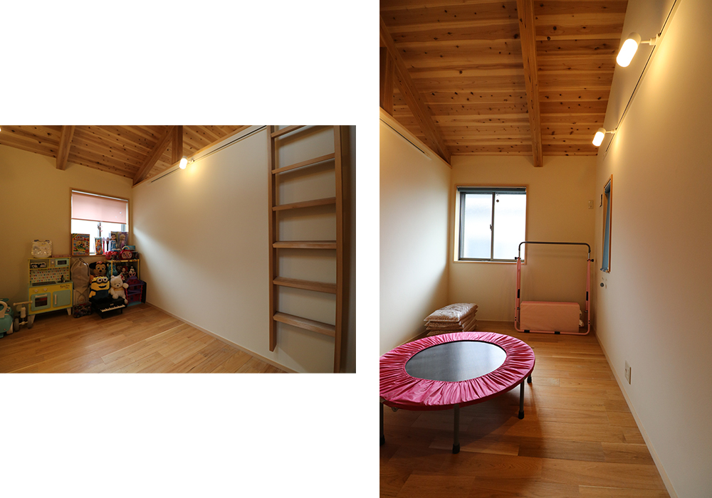 子ども部屋はそれぞれに。今はみんなで遊ぶ場所として。