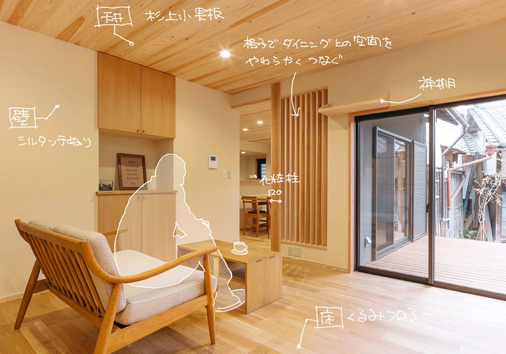 自然素材に包まれた安らぎの住まい